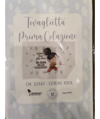 Tovagliette prima colazione "Le pupette"