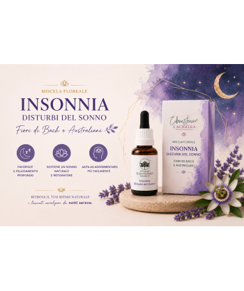 Insonnia - Disturbi del sonno - Miscela Fiori di Bach e Australiani